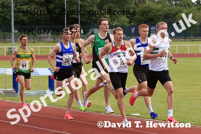 Senior Mens 800 metres, 2024 Northern Senior and Under-20s Track and Field Champs, Middlesbrough.  Photo: David T. Hewitson/Sports for All Pics